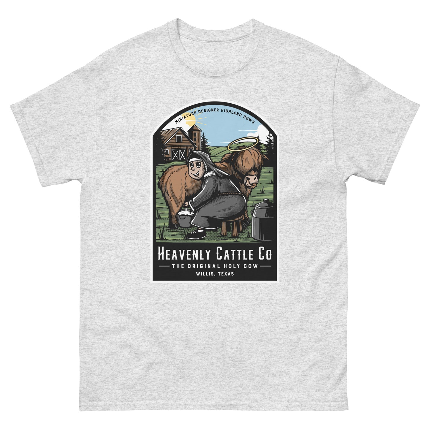 HCCo Men's classic tee Nun Milking Holy Cow