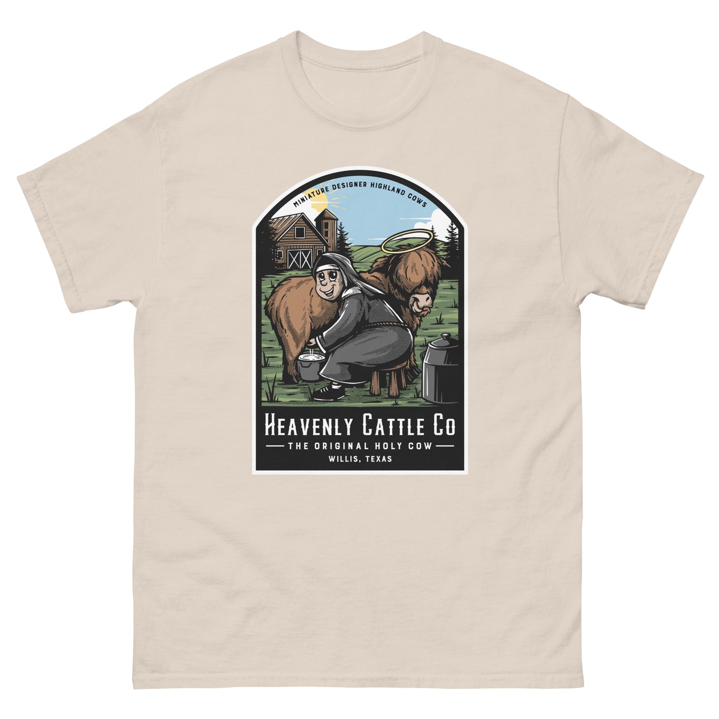 HCCo Men's classic tee Nun Milking Holy Cow