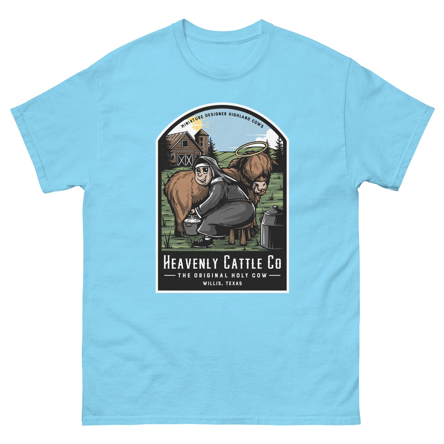 HCCo Men's classic tee Nun Milking Holy Cow