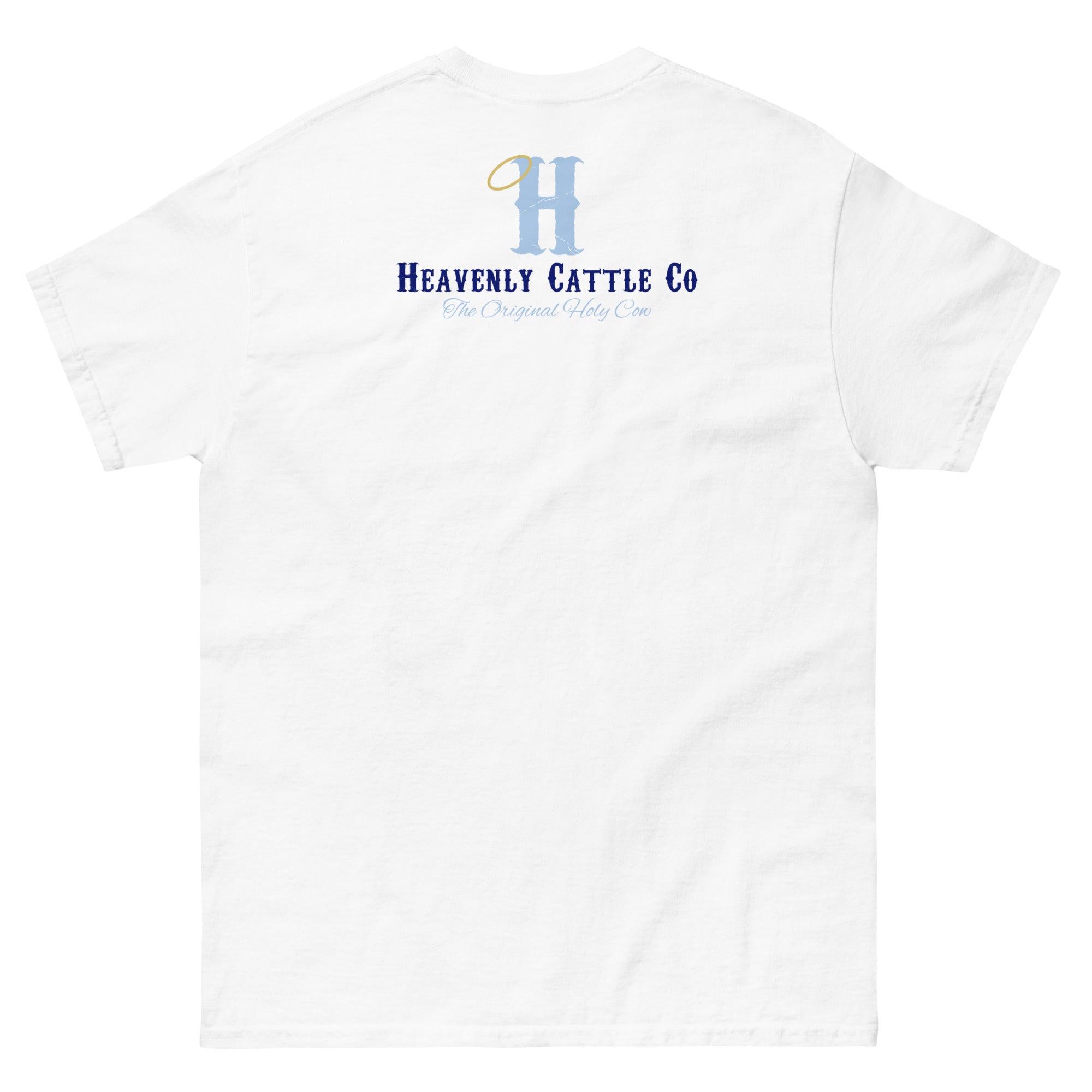 HCCo Men's classic tee Friar riding Holy Cow