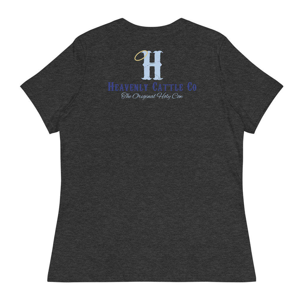 HCCo Women's Relaxed T-Shirt Friar riding Holy Cow